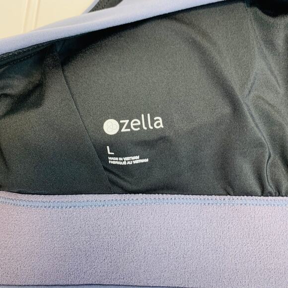 Zella Studio Lite Sports Bra Gray Bluish Sz Large - Picture 6 of 6